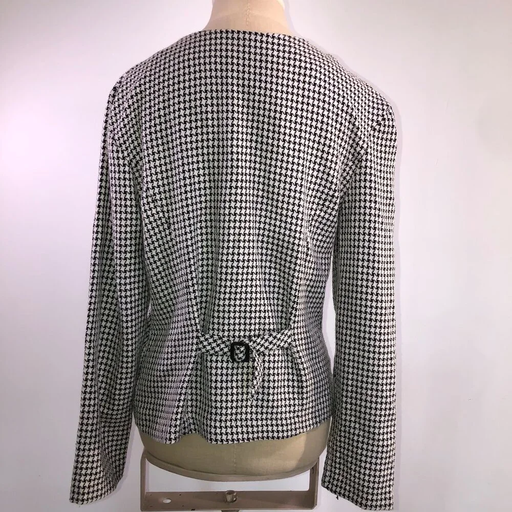 Vintage All That Jazz black and white blazer-women's size small/medium - Picture 3 of 6